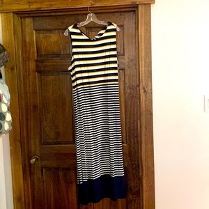 Loft dress. Black & white stripe